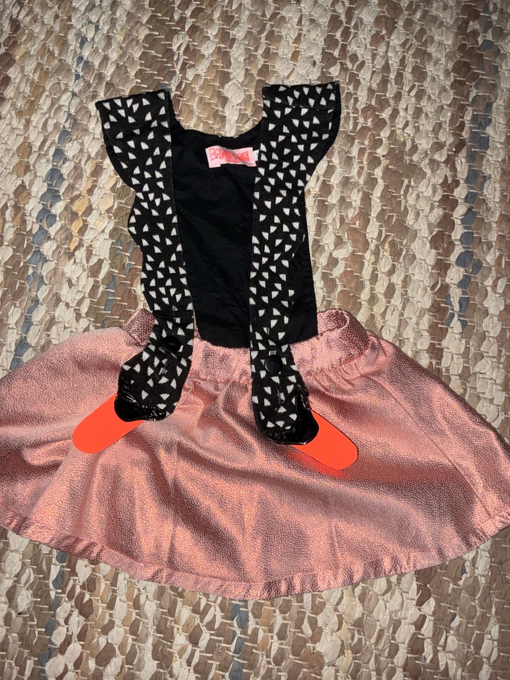 Bang Bang Copenhagen Black & Pink Girls' Jumper Dress